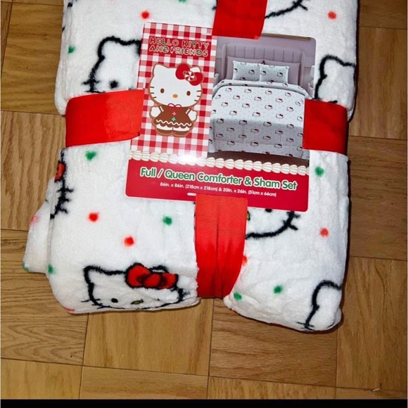 Pottery Barn Other - Pottery Barn Hello Kitty White and Red Comforter & Sham Set